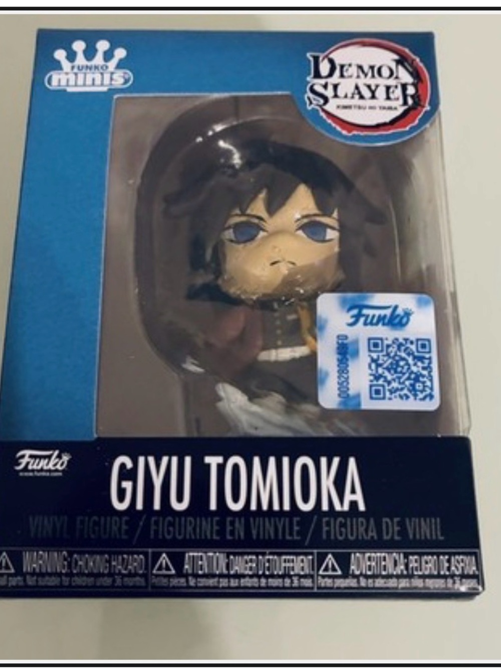 Funko Giyu Tomioka Vinyl Figure - Blue, Black, Brown